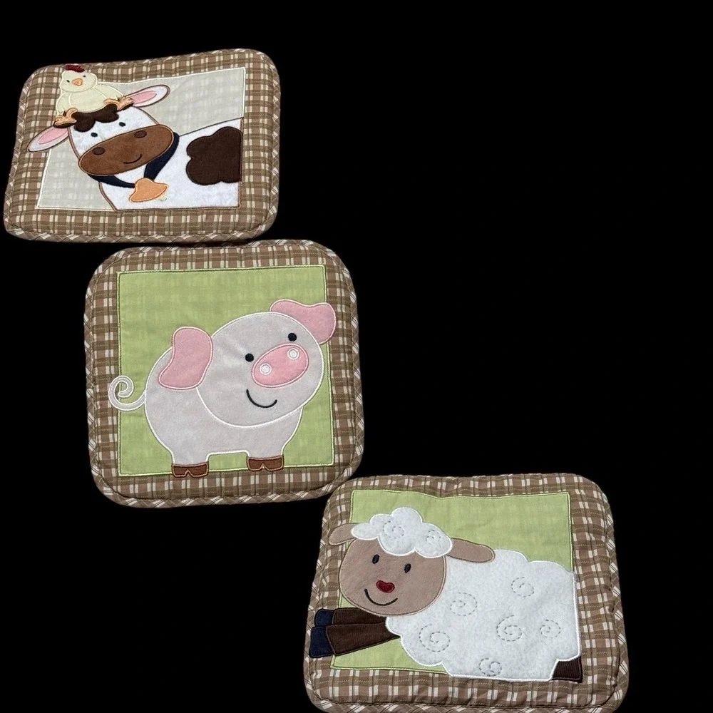 Nojo Farm Animal Diaper Stacker & Wall‎ Art Unisex Preowned